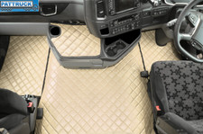  ECO LEATHER FLOOR MATS SET -  FIT SCANIA  R SERIES  [  2017 + ] NEW GENERATION
