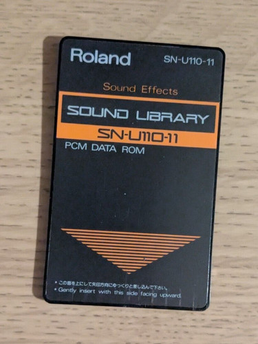 Roland sound library card - roland,