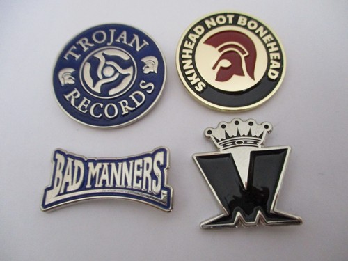 Ska metal badge bargain deal - metal,