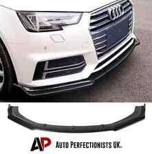 Audi A4 S4 S Line B9 Gloss Black Front Splitter Spoiler Lip Body Kit 17-19