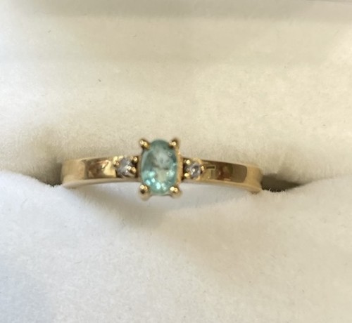18k yellow gold paraiba - gold,