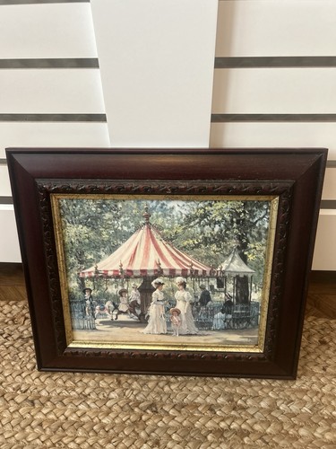 Vintage framed print balloon - print,