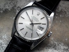 Beautiful 1980 Steel & White Gold Quick Date Set Rolex Datejust Vintage Watch