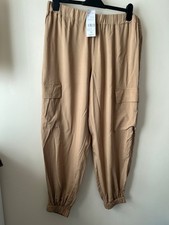 F&F Trousers Size 16 New Brown