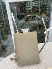 Vintage Desktop Book Copy Holder Up to A3 - Grey Steel Folding