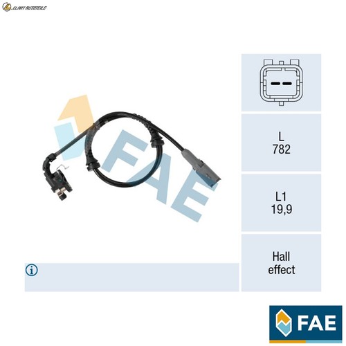 Wheel speed sensor - speed, for