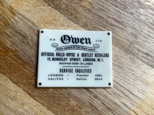Owen ltd rolls royce - ltd,