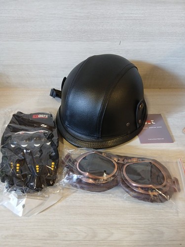 Motorcycle half helmet - motorcycle,