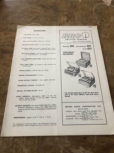 Brc service manual - service,