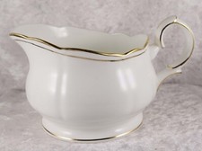 Duchess Ascot milk jug 3.5 inches tall plain white afternoon tea wedding