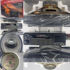 RARE Vintage SONY ES-P400 CAR STEREO CASSETTE , Radio & Speaker System NEW