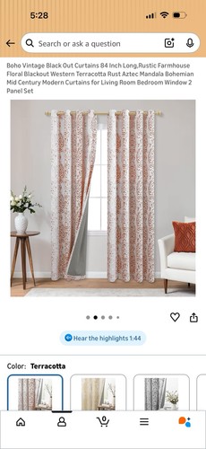 Blackout terracotta floral - blackout,
