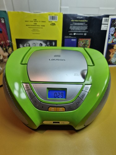 Lauson green portable boombox - portable,