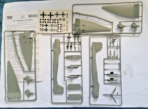 Vintage frog junkers 87g - junkers, ju-87g