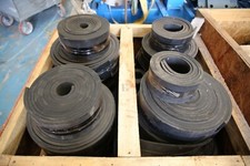 1 MTR RUBBER  CONVEYOR BELT SCRAPER-WEAR PAD  ETC ETC  approx 400 x 7 & 150 X 14