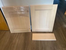 2 X SOLID LIMEWOOD KITCHEN UNIT DOORS + DRAWER FRONTS 450X560 450X160  DF628