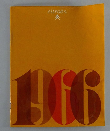 Brochure citroen program 1966 - brochure,