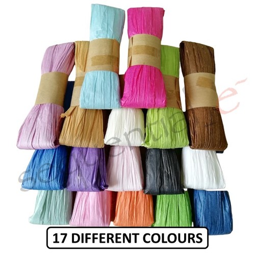 Raffia paper ribbon 10m long - raffia,