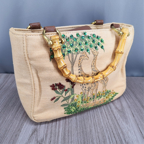 Relic giraffe canvas handbag - canvas,