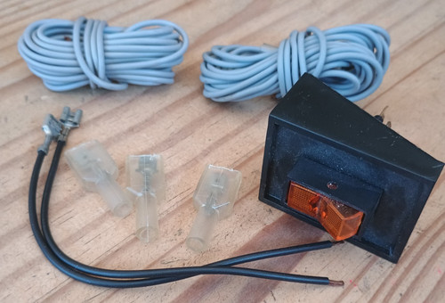 Front fog spot lamp - front, wiring