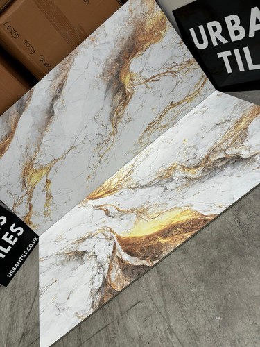 60x120cm white with coppery - with,