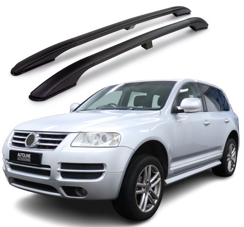 Black aluminium roof rack - black,