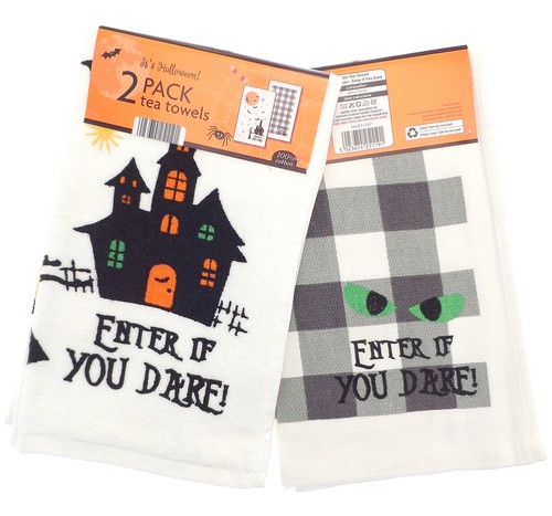 Halloween house kitchen towel - halloween,