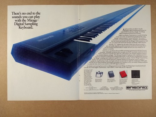 1985 ensoniq mirage sampling - 1985,