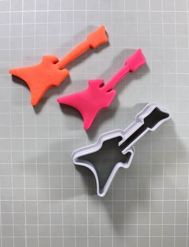 Rock guitar cookie cutters - |,