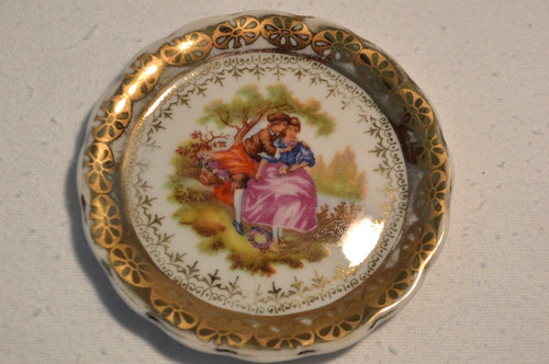 Limoges plate decorated with - 3"plate,