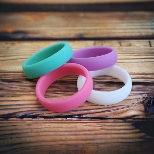 Ladies silicone wedding ring - ladies,