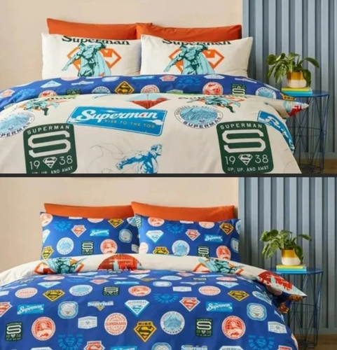 Superman reversible duvet set - superman,