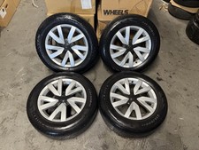 GENUINE OEM VW CADDY 16” 5x112 ALLOY WHEELS + GOOD TYRES PASSAT
