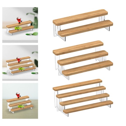 Wooden display and dessert - and,