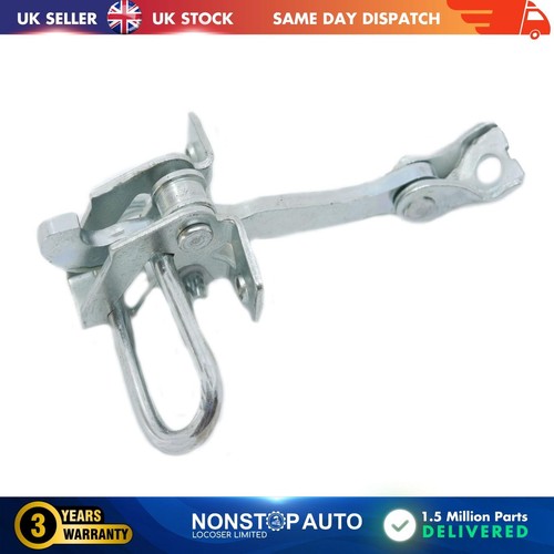Front door hinge stop check - front,