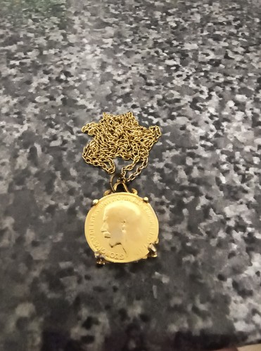 Vintage gold tone king george - vintage,
