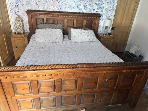 Antique solid wood super - , king
