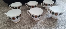 6 X Delphine Bone China Cups matching Job Lot