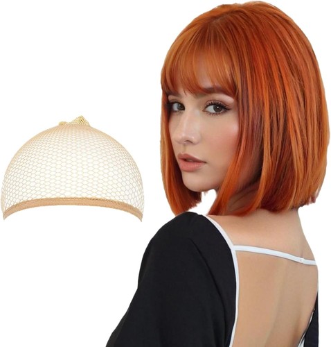Ginger wig with fringe for - with,