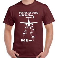 Skydiving T-Shirt  Perfectly Good Aircraft Mens Funny Parachuting Free Falling