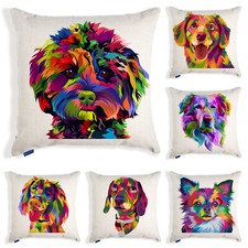 Dog cushion cover pet portrait - cover,