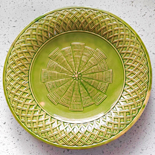 Mintons green ceramic - mintons, plate