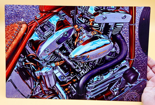 Motorcycle metal sign eric - sign, by