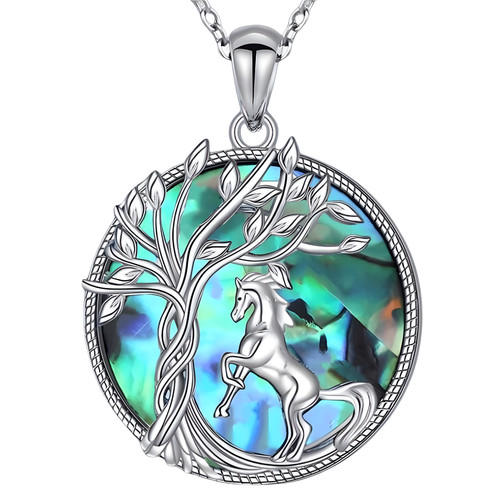 Tree life abalone shell - tree, of