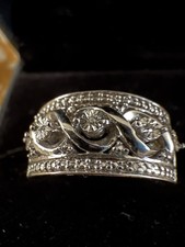 H Samuel Diamond Silver Ring