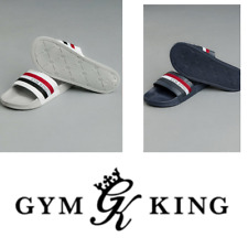 Mens Gym King Clayton Sliders - Grey or Navy