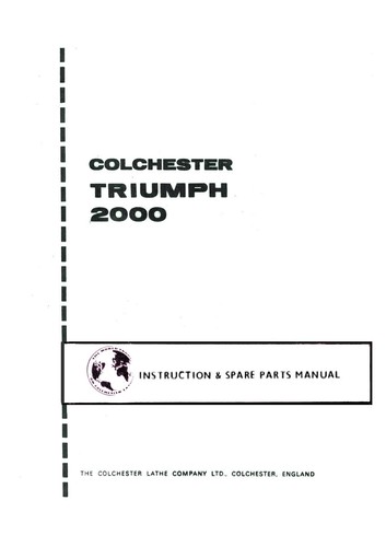 Colchester triumph 2000 lathe - 2000,