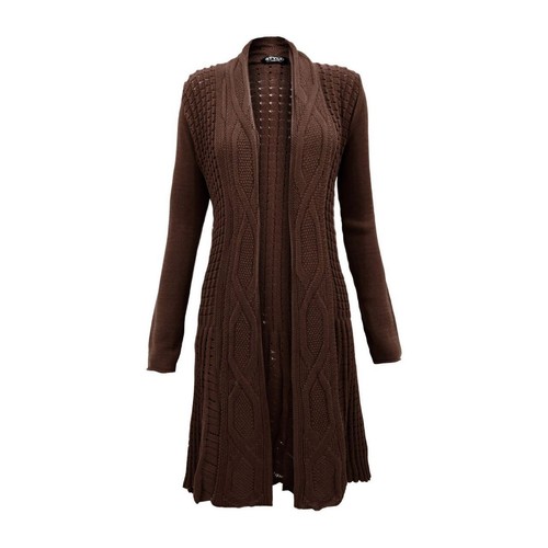 Knitted boyfriend open front - open,
