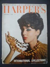 Rare Vintage Sixties Fashions Harpers Bazaar Magazine September 1961 UK Edition
