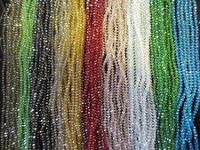 4mm 6mm 8mm 10mm AB Beads Beautiful Faceted Rondelle Glass Crystal in Strings